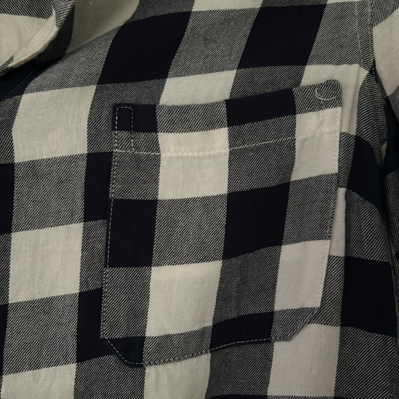 Blue & White Checked Flannel - Picture 3 of 5